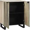 Image de Buffet vidaXL blanc 60 x 33,5 x 75 cm en bois massif de manguier