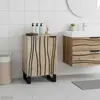 Image de vidaXL Armoire de lavabo avec porte Blanc 38 x 33,5 x 58 cm Bois composite