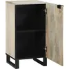 Image de vidaXL Buffet blanc 40 x 33 x 75 cm bois de manguier massif