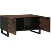 Image de Table basse - 80 X 50 X 40 Cm, en bois massif et contreplaqué. Lumarko
