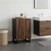 Image de vidaXL Armoire pour lavabo en noyer 38 x 33,5 x 58 cm Bois composite