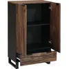 Image de vidaXL Buffet haut brun 60 x 33 x 100 cm bois de manguier massif