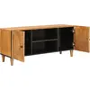 Image de vidaXL Meuble TV Marron clair 105 x 33 x 46 cm Bois massif Mango