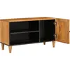 Image de Meuble TV vidaXL avec étagère, marron clair, 80 x 33 x 46 cm, aggloméré