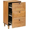 Image de vidaXL Sideboard avec tiroirs brun clair 33,5 x 40 x 75 cm