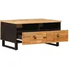 Image de vidaXL Table basse marron 80 x 54 x 40 cm bois massif mangue
