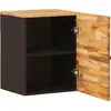 Image de vidaXL Armoire suspendue de salle de bains Nature 38 x 33 x 48 cm Bois massif Mango