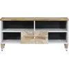 Image de vidaXL Armoire TV 100x33,5x46 cm en bois massif de manguier