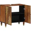 Image de vidaXL Armoire sous lavabo avec réservoir brun miel 62 x 33 x 58 cm