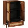 Image de vidaXL Armoire haute marron 60 x 33,5 x 100 cm Bois massif Mango