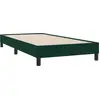 Image de vidaXL Cadre de lit sans matelas vert foncé 80x210 cm velours