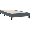 Image de vidaXL Cadre de lit sans matelas gris foncé 100x210 cm velours