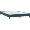 Image de vidaXL Cadre de lit sans matelas bleu foncé 140x220 cm velours