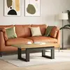 Image de vidaXL Table basse NOAIN pieds en forme de U 120x60x40 cm pin massif