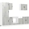 Image de vidaXL Ensemble d'armoires de cuisine 7 pièces Kalmar Gris Sonoma Matériau dérivé du bois