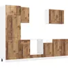 Image de vidaXL Ensemble d'armoires de cuisine 7 pièces Kalmar imitation vieux bois Matériau dérivé du bois