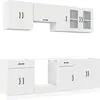 Image de vidaXL Ensemble d'armoires de cuisine Kalmar 8 pièces blanc bois composite