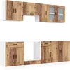 Image de vidaXL Ensemble de 8 armoires de cuisine Kalmar imitation vieux bois Matériau dérivé du bois