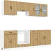Image de vidaXL Ensemble de 8 armoires de cuisine Kalmar Chêne Artisan Bois composite
