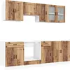 Image de vidaXL Ensemble de 8 armoires de cuisine Kalmar imitation vieux bois Matériau dérivé du bois