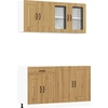 Image de vidaXL Ensemble de 4 armoires de cuisine Kalmar Chêne Artisan Bois composite