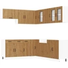 Image de vidaXL Ensemble de 11 armoires de cuisine Kalmar Chêne Artisan Bois composite