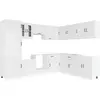 Image de vidaXL Ensemble de 14 armoires de cuisine Kalmar blanc brillant Matériau dérivé du bois