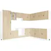 Image de vidaXL Ensemble d'armoires de cuisine Porto 14 pcs. chêne Sonoma bois composite