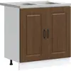Image de vidaXL Armoire de cuisine Kalmar aspect chêne brun 80 x 46 x 81,5 cm