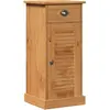 Image de vidaXL Armoire de salle de bain VIGO brun et brun miel 37,5 x 34 x 80 cm