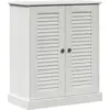 Image de vidaXL Armoire de salle de bain VIGO blanc et blanc antique 68 x 34 x 80 cm