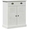 Image de vidaXL Armoire de salle de bain VIGO blanc et blanc antique 68 x 34 x 80 cm