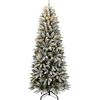 Image de vidaXL Sapin de Noël artificiel avec neige 300 LED 210 cm
