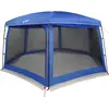 Image de vidaXL Tente pool avec toit amovible parois filet bleu azur 670x590cm