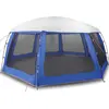 Image de vidaXL Tente de piscine avec toit amovible parois en filet bleu azur 690x690cm