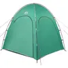 Image de vidaXL Tente de piscine vert d'eau 366 x 305 x 231 cm en polyester et fibre de verre