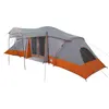 Image de Tente familiale vidaXL avec toit, gris et orange, 721 x 335 x 212 cm
