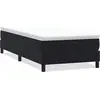 Image de vidaXL Lit boxspring sans matelas noir 90x210 cm velours