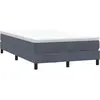 Image de vidaXL Lit boxspring sans matelas gris foncé 120x210 cm velours