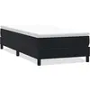 Image de vidaXL Lit boxspring sans matelas noir 80x220 cm velours