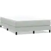 Image de vidaXL Lit boxspring sans matelas gris clair 160x220 cm velours