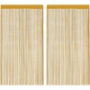 Image de vidaXL Rideaux à fils 2 pcs. Golden 100x250 cm