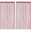 Image de vidaXL Rideaux à fils 2 pcs. rose 100x250 cm