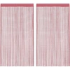 Image de vidaXL Rideaux à fils 2 pcs. rose 140x250 cm