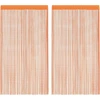 Image de vidaXL Rideaux à fils 2 pcs. Orange 100x250 cm