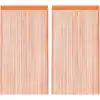 Image de vidaXL Rideaux à fils 2 pcs. orange 140x250 cm