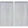 Image de vidaXL Rideaux à fils 2 pcs. Gris clair 100x250 cm