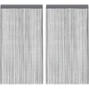 Image de vidaXL Rideaux à fils 2 pcs. Anthracite 100x250 cm