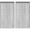 Image de vidaXL Rideaux à fils 2 pcs. Anthracite 140x250 cm
