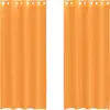 Image de vidaXL Voile Rideaux avec oeillets 2 pcs. Orange 140x225 cm